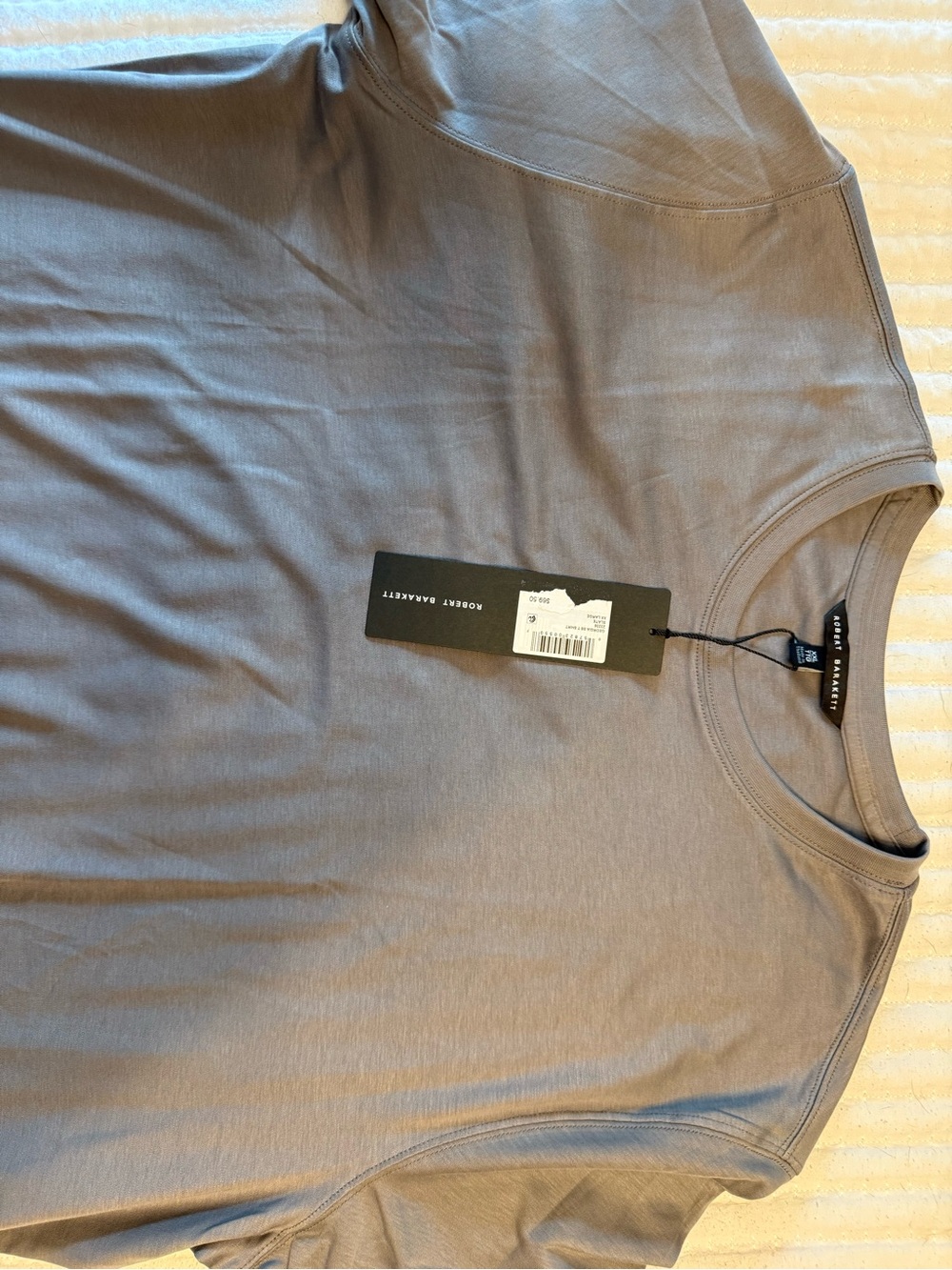 Robert Barakett Men's Short Sleeve Crewneck T-Shirt - Light Gray
